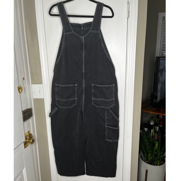 Topshop carpenter overalls in washed black US 12 - Picture 6 of 6